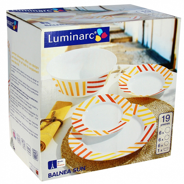 Столовый набор Balnea Sun Luminarc, 19 предметов 000000000001090820