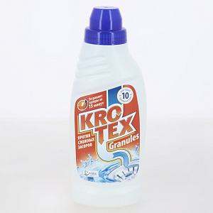 Средство от засоров в трубах 400г KROTEX Granules флакон 000000000001212790