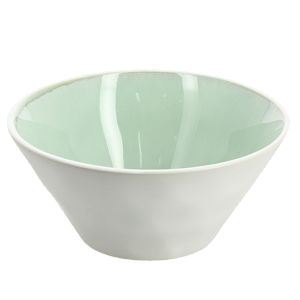 Салатник 15,5х7см LUCKY белый/мята керамика 000000000001209921