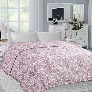 Покрывало 260x240см DE'NASTIA зебра 3слоя бордовое жаккард 55%хлопок 45%полиэстер 000000000001207703