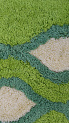 Коврик для ванной комнаты, 50*80 см, акрил, Curved Lines, green, IDDIS, 402A580I12 000000000001161393