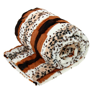 Плед меховой DE'NASTIA Рысь 200х220см 100%Полиэстер T040005 000000000001133498