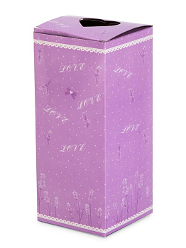 Цветок искусственный в кашпо Незабудка 16см сиреневый пластик 000000000001225659