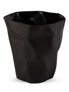 Корзина для бумаг 24х26см черный пластик 000000000001227456