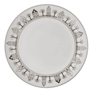 Тарелка обеденная 24,5см ESPRADO Saragossa твердый фарфор 000000000001153694