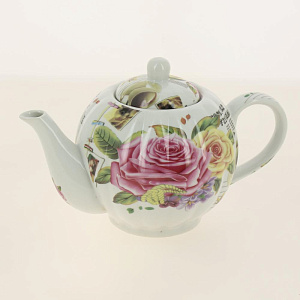 Набор чайный (13) 6 чашек 250мл+6 блюдец+чайник 1000мл, подар.уп ,CM-F13-SGB-011 000000000001170022