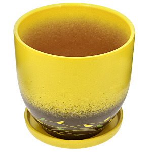 Цветочный горшок Листок, 4.7л, керамика 000000000001015378