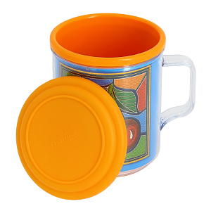 Термокружка 400мл MARTIKA Фрукты с крышкой пластик С548К 000000000001056684