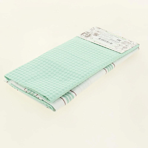 Набор полотенец 50x70см ВОТЕКС Дания мята 100% хлопок 000000000001206862