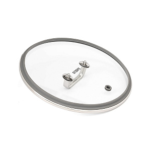 Кастрюля 11,5л DE'NASTIA с крышкой стальная фурнитура серый нержавеющая сталь 000000000001221911