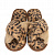 Туфли домашние-тапки р.40-41 LUCKY Леопард накрест коричневый искусственный мех полиэстер 000000000001214540