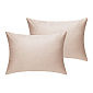 Наволочки 50x70см 2шт DE'NASTIA бежевый сатин NEW хлопок 100%