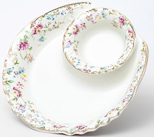 Блюдо для шашлыка 31,5см BALSFORD Франсуаза подарочная упаковка фарфор 000000000001203957