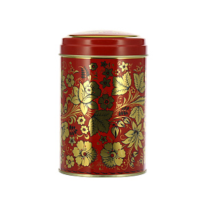Жестяная банка Хохлома Цветы 000000000001102855