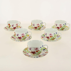 Набор чайный 12 предметов (чашка 300мл-6шт/блюдце-6шт) M25303 000000000001192125