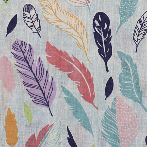 Комплект постельного белья Евро ЛЮБОВЬ И ЖИЗНЬ Перья простынь215х200см пододеяльник215х200см наволочки70х70см-2шт белый бязь хлопок 000000000001204730