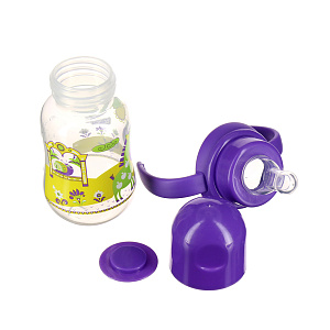 Бутылочка с соской от 0 месяцев Русские мотивы Lubby, 120-125мл 000000000001135402