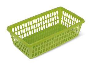 Корзина для хранения 25х14х7см MARTIKA Велетта оливковый пластик 000000000001213666