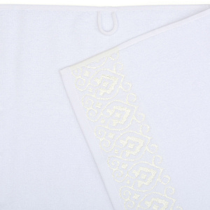 Полотенце махровое 50х90см LUCKY Итальянский бордюр айвори хлопок 100% 000000000001212837