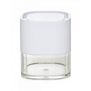 Cтакан для ватных дисков 7,5x8,7см DE'NASTIA STABLE W пластик/акрил 000000000001224736