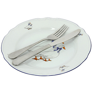 Тарелка Констанция Гуси Люкс Хауз, 24 см 000000000001005952