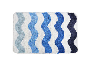 КОВРИК для ванной из микрофибры WAVESBlue 6128078 000000000001189885
