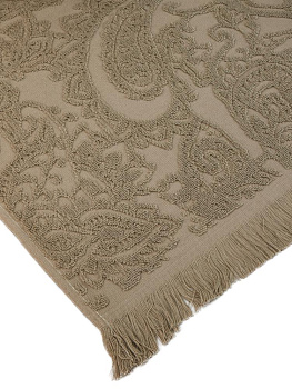 Простыня махровая 150х180см LUCKY Пейсли таупе хлопок 100% 000000000001224661