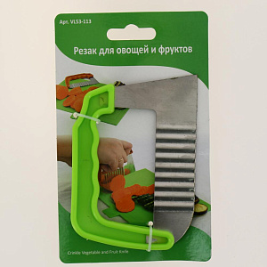 Резак для овощей и фруктов 11х1,2х17,5см МУЛЬТИДОМ нержавеющая сталь 000000000001189978