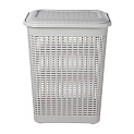 Корзина для белья 50л 42х31х56см ECONOVA светло-серый пластик 000000000001223410