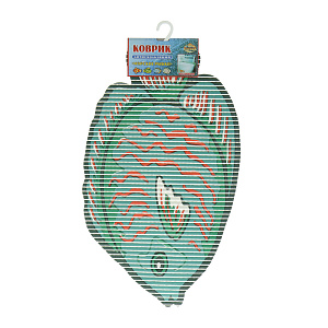 Коврик для ванной Морские рыбки Мультидом, 72?43 см, резина, ПВХ, сталь 000000000001126904