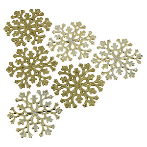 Набор декоративных украшений СнежинкаПосуда Центр, 11 см, 6 шт. 000000000001161800