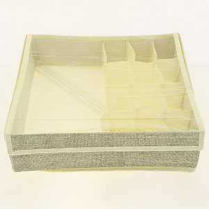 Кофр для мелочи 35х35х10см ПОСУДА ЦЕНТР бежевый 000000000001187221
