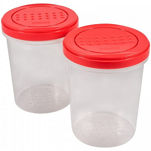 Набор банок с закручивающейся крышкой Pattern Plast-team, 0.7л, 2 шт. 000000000001153709