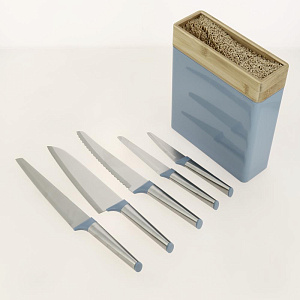 Набор ножей 5шт + подставка пластик/нержавеющая сталь/бамбук M010218/R010482 Набор ножей 5шт + подставка пластик/нержавеющая сталь/бамбук M010218/R010482 000000000001190947