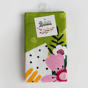 Полотенце кухонное Доляна Цветочного настроения 35х60см 100%хл 160г/м2 4682748 000000000001200853