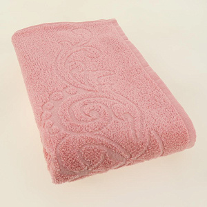 Полотенце 100х150 ДМ Романс махровое плотность 320гр/м розовый 100% хлопок ПЛ1201-04353,12-1708 000000000001198641