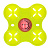 Яйцеварка с таймером Marmiton, зеленый, 4 ячейки 000000000001125457