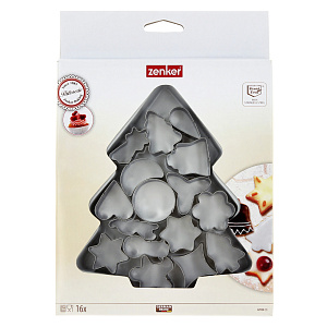 Формочки для печенья Рождественская ель Zenker, 16 шт. 000000000001168130