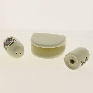 Набор для специй 2шт ELRINGTON СЛИВА (солонка/перечница) деревянная подставка 000000000001185041