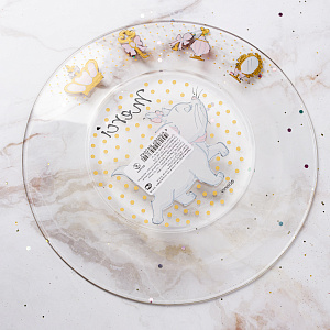 КОШКА МАРИ Тарелка десертная 19,6см ОСЗ Симпатия стекло 000000000001212438