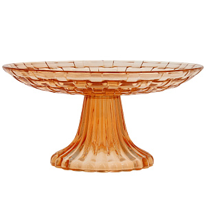 Блюдо на ножке Orange МФК, 20 см, стекло 000000000001161883