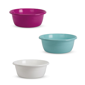 Таз 7л круглый в ассортименте  полиэтилен 000000000001226273