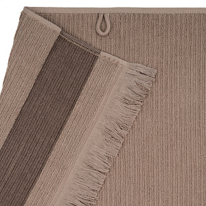 Полотенце махровое 30х60см СОФТИ Гармошка светло-коричневый хлопок 100% 000000000001213288