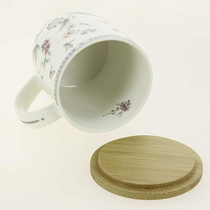 Кружка 380мл BALSFORD МАНУЭЛА с крышкой фарфор 000000000001208421