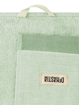 Полотенце кухонное 40x60см DE'NASTIA Меланж мятный хлопок 000000000001213596