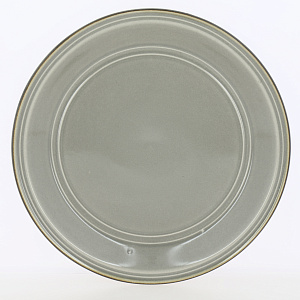 Тарелка обеденная 27см серый глазурованная керамика 000000000001213922