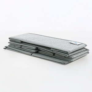 Набор органайзеров для хранения 3шт 28x14x10см РУТАУПАК без крышки серый ткань 000000000001211972