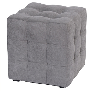 Пуф 40х40х42см DREAMBAG Лотос серый велюр 000000000001211374