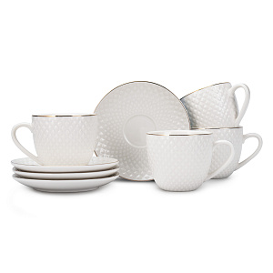 Набор чайный 8 предметов LAGARD (чашка 240мл-4шт/блюдце-4шт) фарфор SH08093 000000000001219873