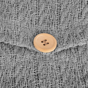 Наволочка декоративная 40х40см LUCKY WOVEN SGE-GRETA серый хлопок 000000000001218021